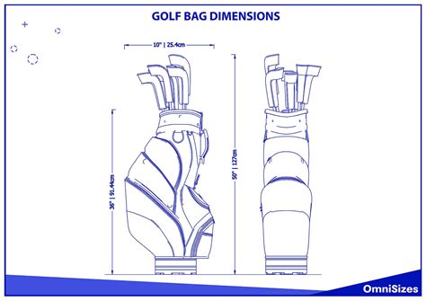 golf travel bag dimensions cm